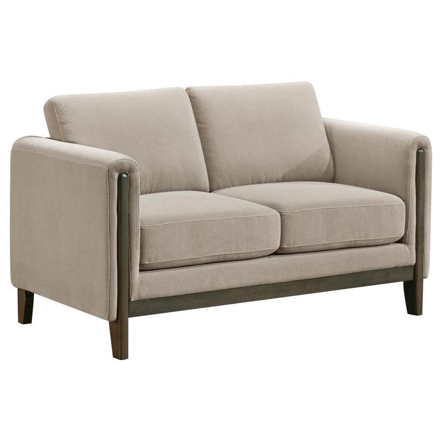 Islington 2-piece Upholstered Panel Arm Sofa Set Taupe-7