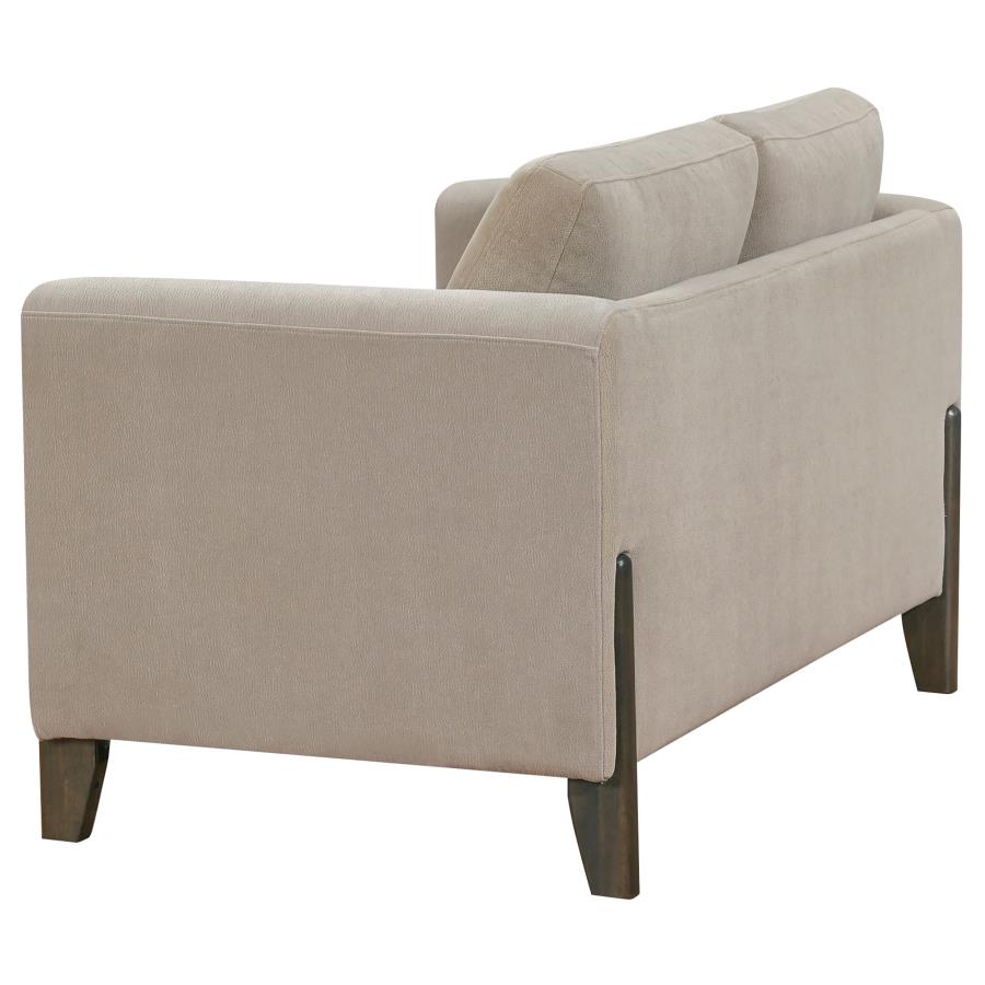 Islington 2-piece Upholstered Panel Arm Sofa Set Taupe-9