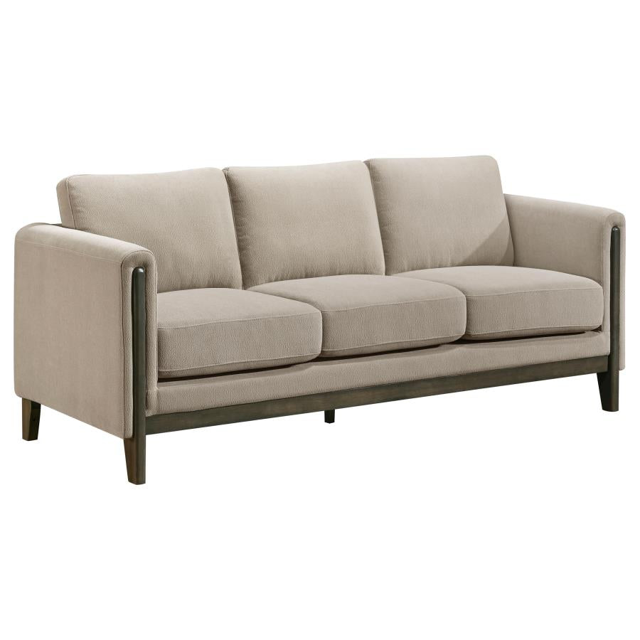 Islington 3-piece Upholstered Panel Arm Sofa Set Taupe-zoom-3