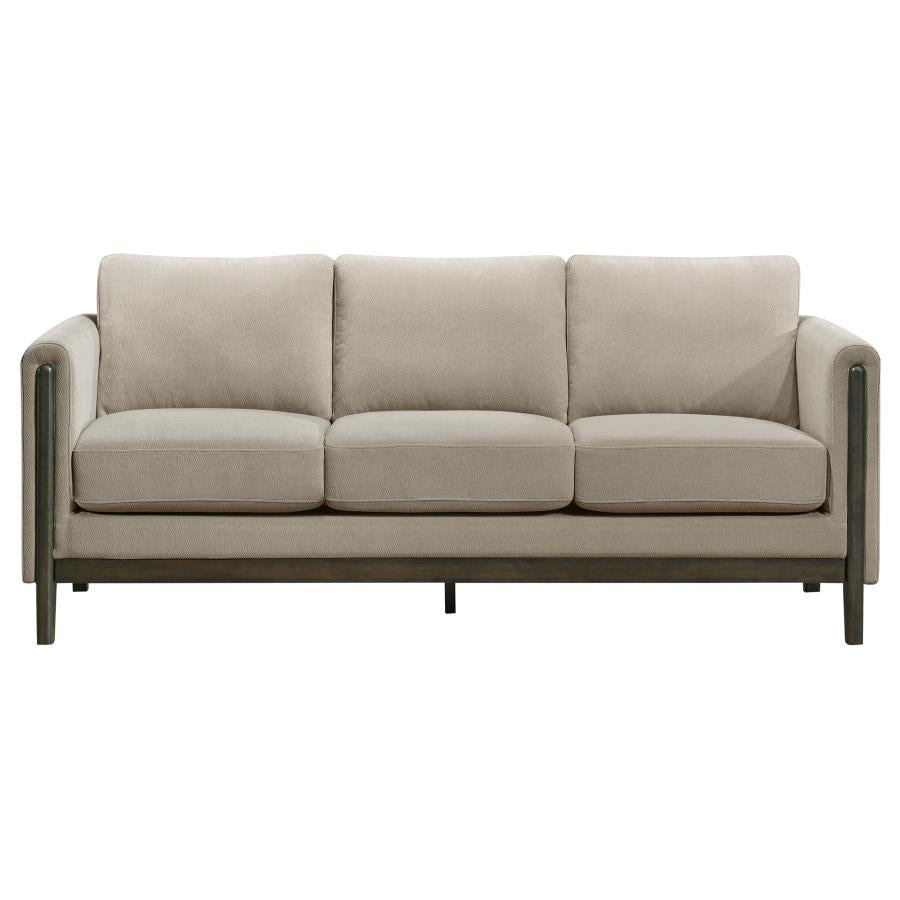 Islington 3-piece Upholstered Panel Arm Sofa Set Taupe-4