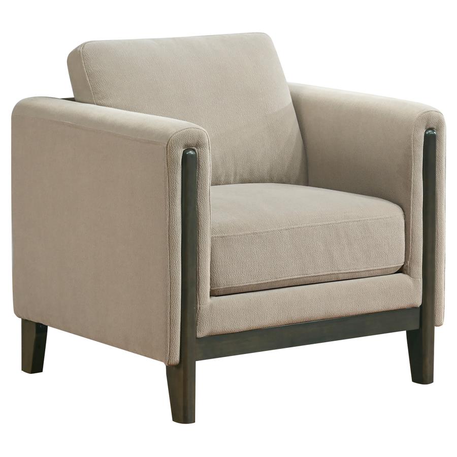 Islington 3-piece Upholstered Panel Arm Sofa Set Taupe-11