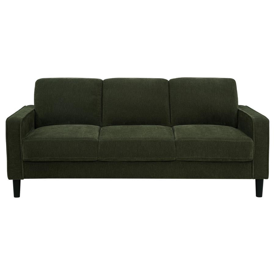 Ruth 2-piece Fabric Upholstered Track Arm Sofa Matcha Green-4