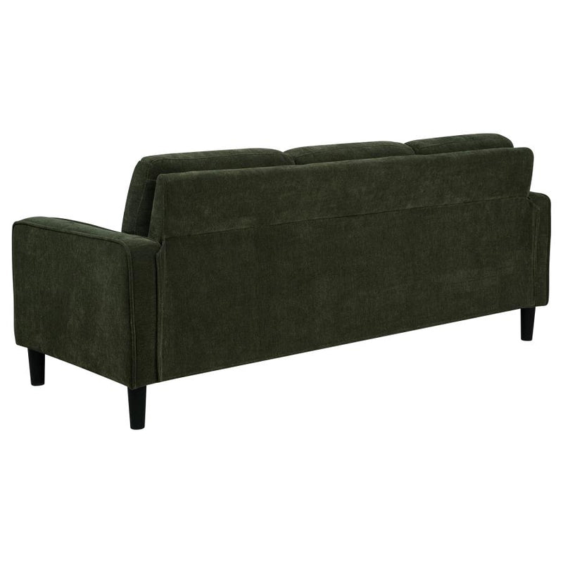 Ruth 2-piece Fabric Upholstered Track Arm Sofa Matcha Green-zoom-