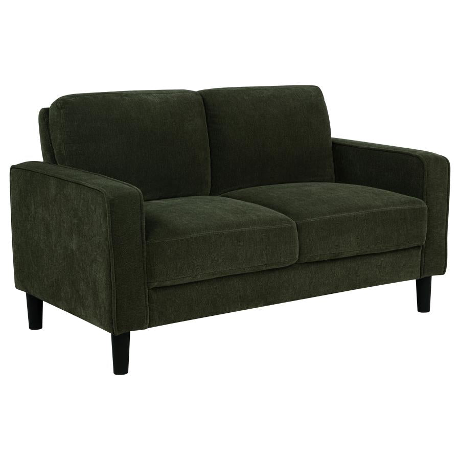 Ruth 2-piece Fabric Upholstered Track Arm Sofa Matcha Green-7