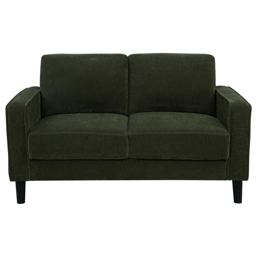 Ruth 2-piece Fabric Upholstered Track Arm Sofa Matcha Green-8