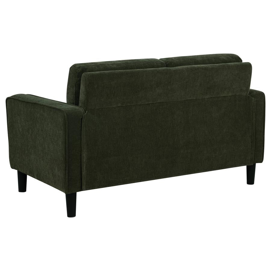 Ruth 2-piece Fabric Upholstered Track Arm Sofa Matcha Green-zoom-9