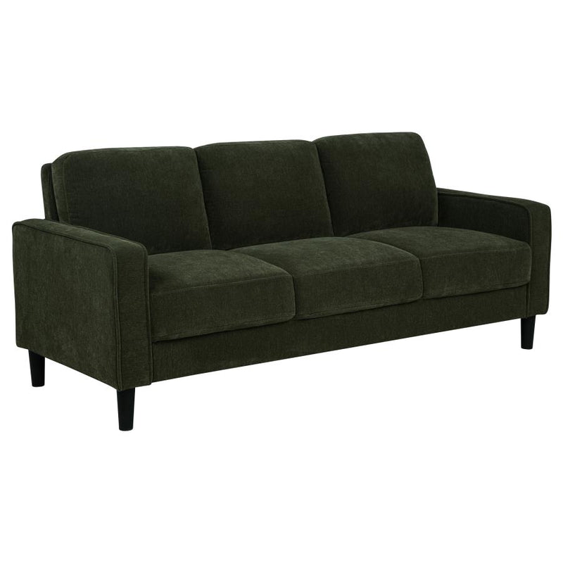 Ruth 3-piece Fabric Upholstered Track Arm Sofa Matcha Green-zoom-