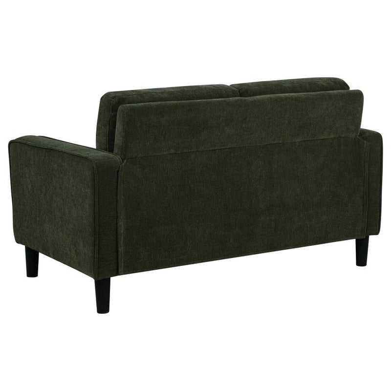 Ruth 3-piece Fabric Upholstered Track Arm Sofa Matcha Green-zoom-