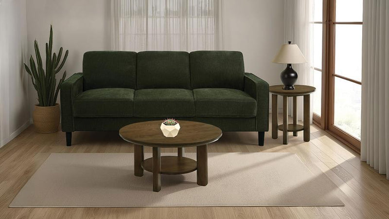 Ruth 77-inch Fabric Upholstered Track Arm Sofa Matcha Green-zoom-