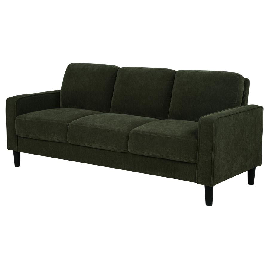 Ruth 77-inch Fabric Upholstered Track Arm Sofa Matcha Green-zoom-4