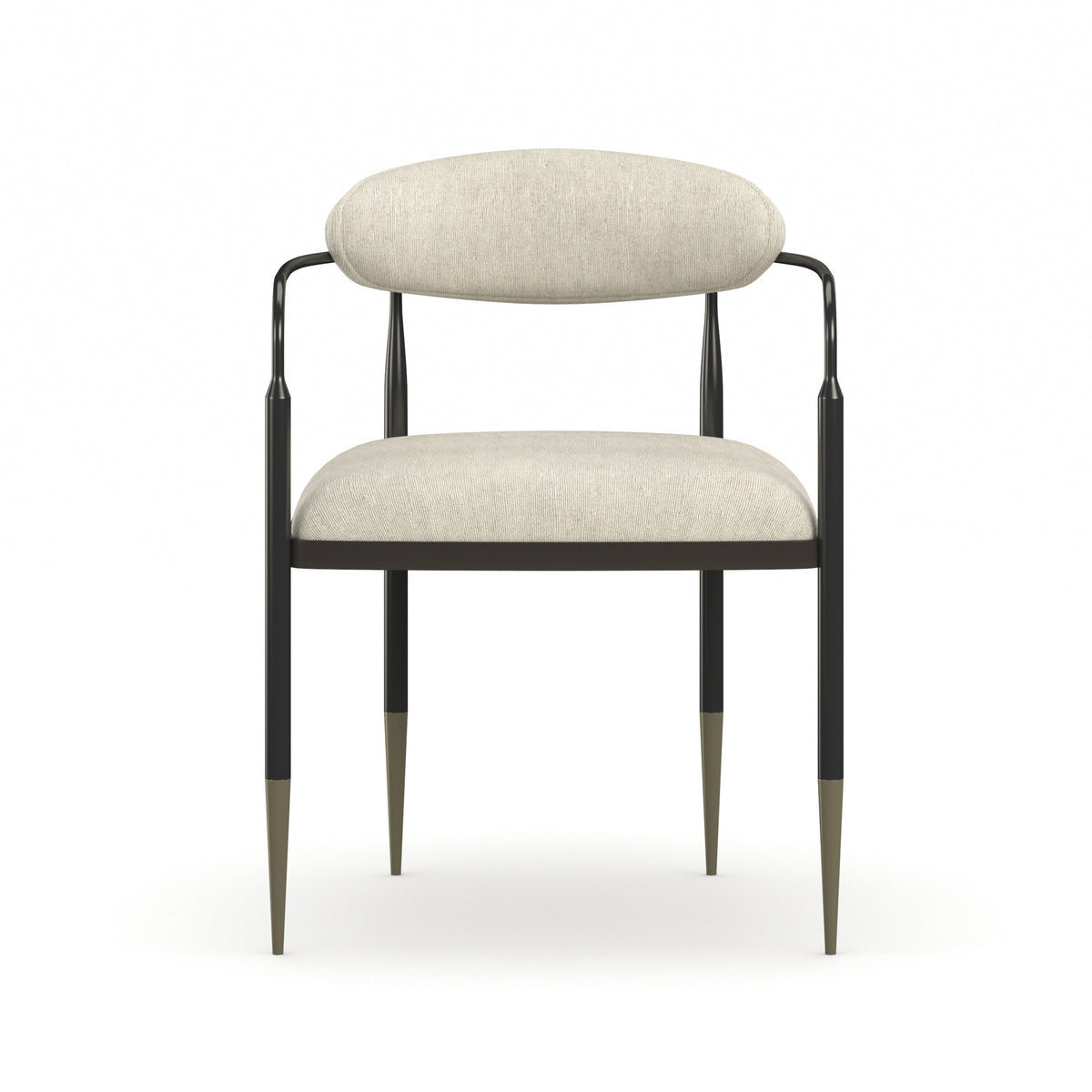 Caracole Epoch Arm Chair – front view – Lusso Furniture Miami