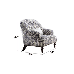 ACME Saira Accent Chair – angle view – Lusso Furniture Miami