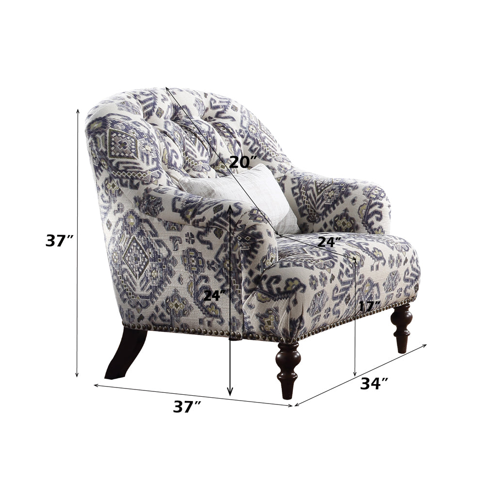 ACME Saira Accent Chair – room setting – Lusso Furniture Miami