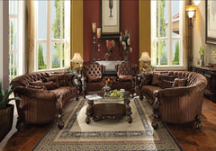 ACME Versailles Sofa with 5 Pillows – front view – Lusso Furniture Miami
