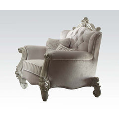 ACME Versailles Accent Chair with 2 Pillows – front view – Lusso Furniture Miami