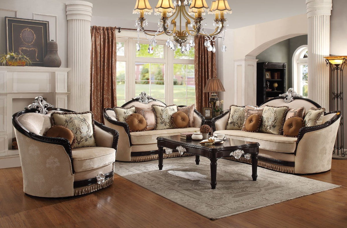 ACME Ernestine Sofa – front view – Lusso Furniture Miami