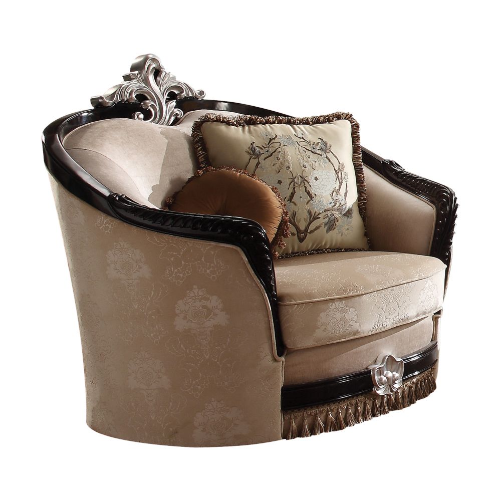 ACME Ernestine Accent Chair – front view – Lusso Furniture Miami
