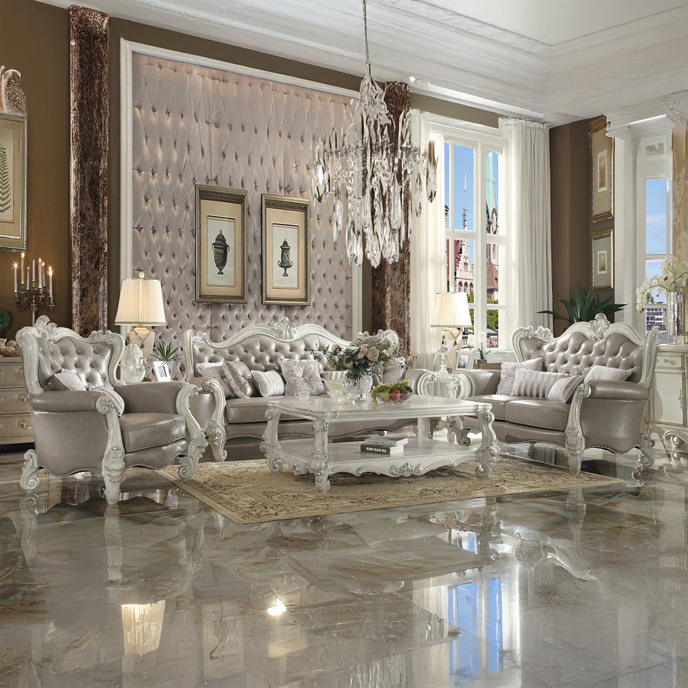 ACME Versailles Accent Chair with 2 Pillows – view 11 – Lusso Furniture Miami