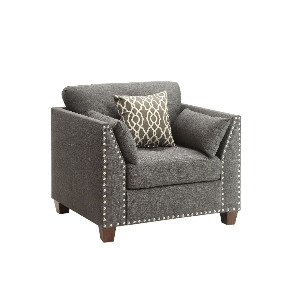 ACME Laurissa Accent Chair – front view – Lusso Furniture Miami