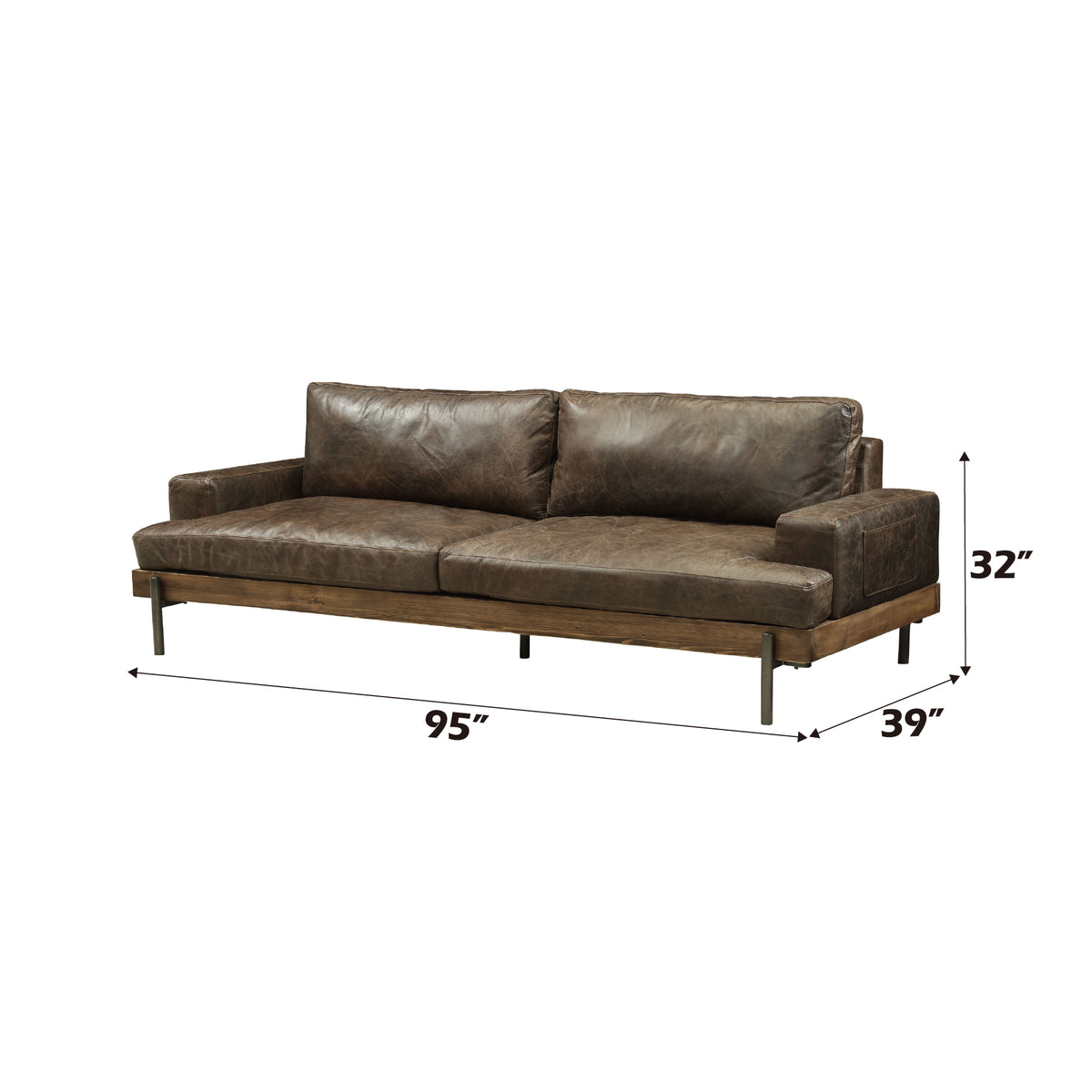 ACME Silchester Sofa – view 12 – Lusso Furniture Miami