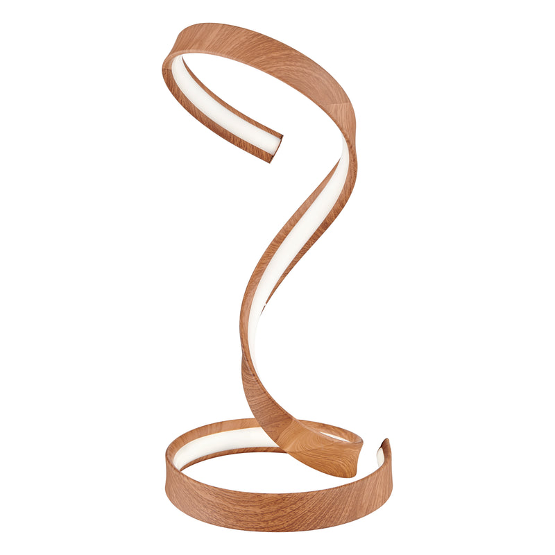 Hamburg Light Wood Table Lamp // LED Strip & Dimmable Switch-zoom-