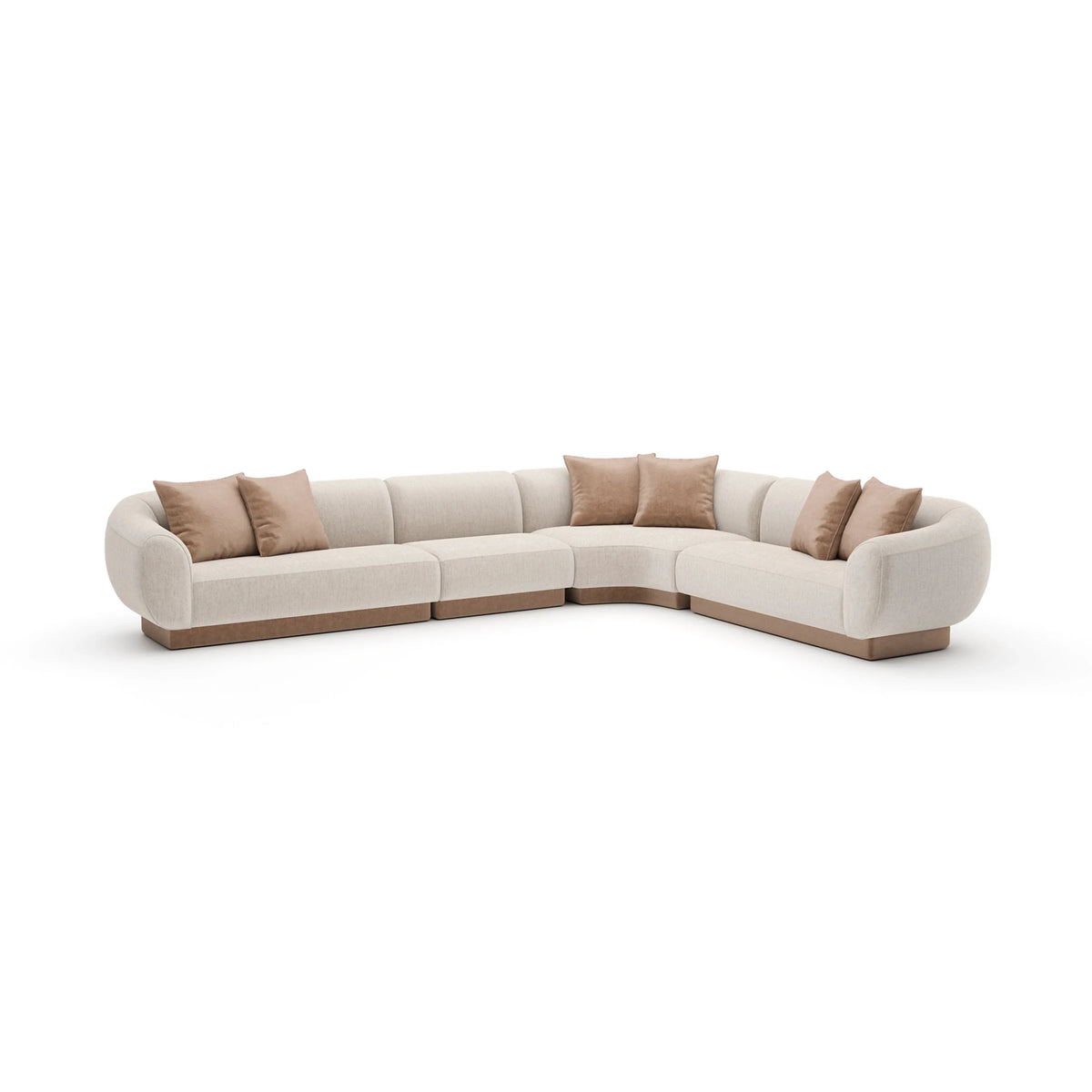Caracole Seta Sectional – side view – Lusso Furniture Miami