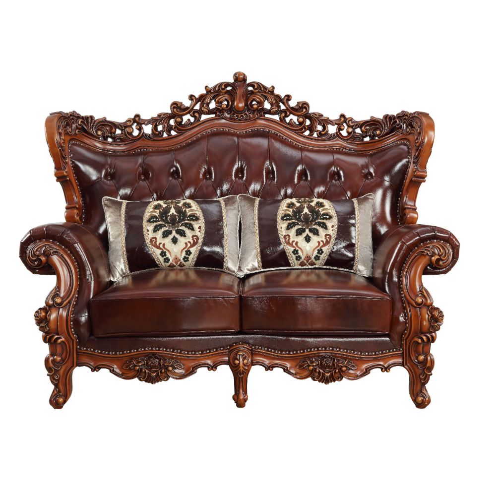 ACME Eustoma Loveseat – angle view – Lusso Furniture Miami