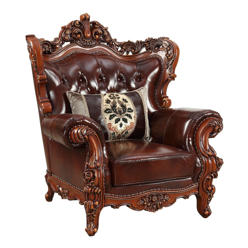 ACME Eustoma Accent Chair – front view – Lusso Furniture Miami