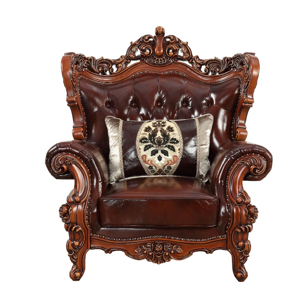 ACME Eustoma Accent Chair – angle view – Lusso Furniture Miami