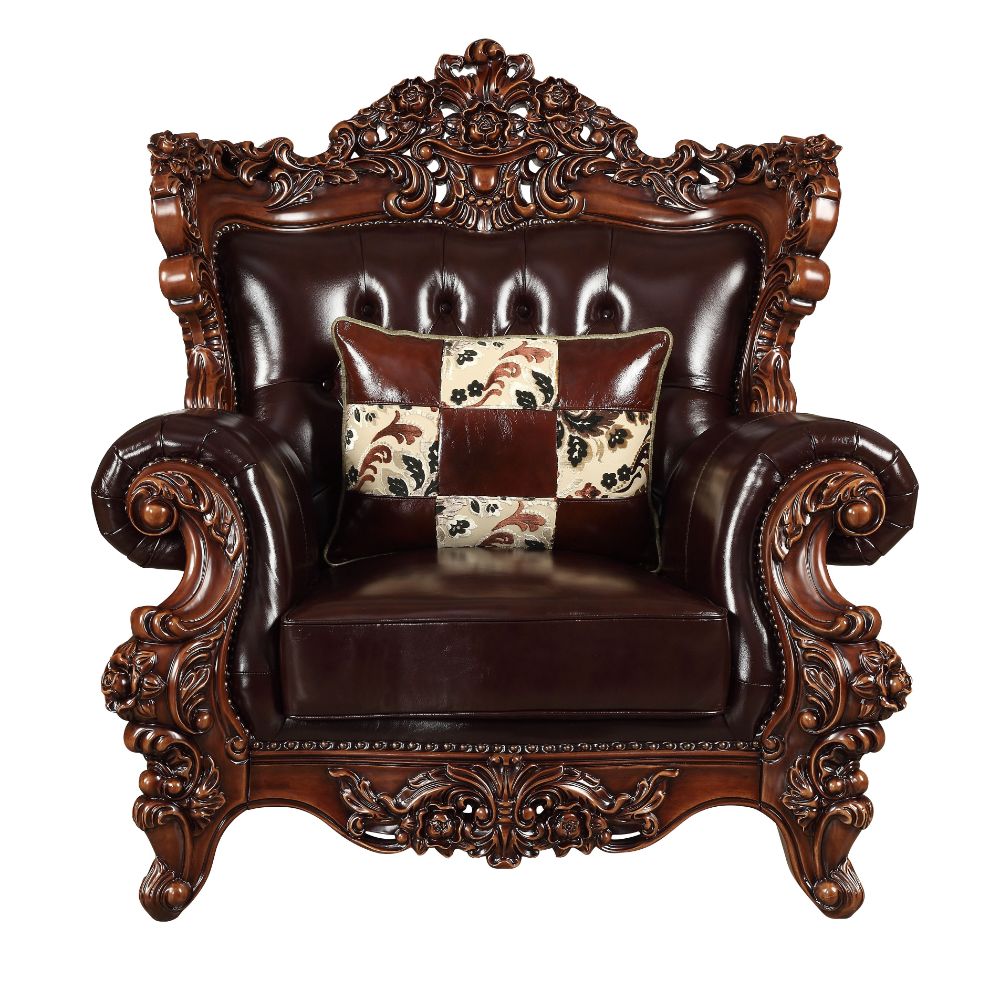 ACME Forsythia Accent Chair – angle view – Lusso Furniture Miami