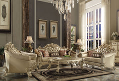 ACME Vendome II Sofa with 5 Pillows – front view – Lusso Furniture Miami