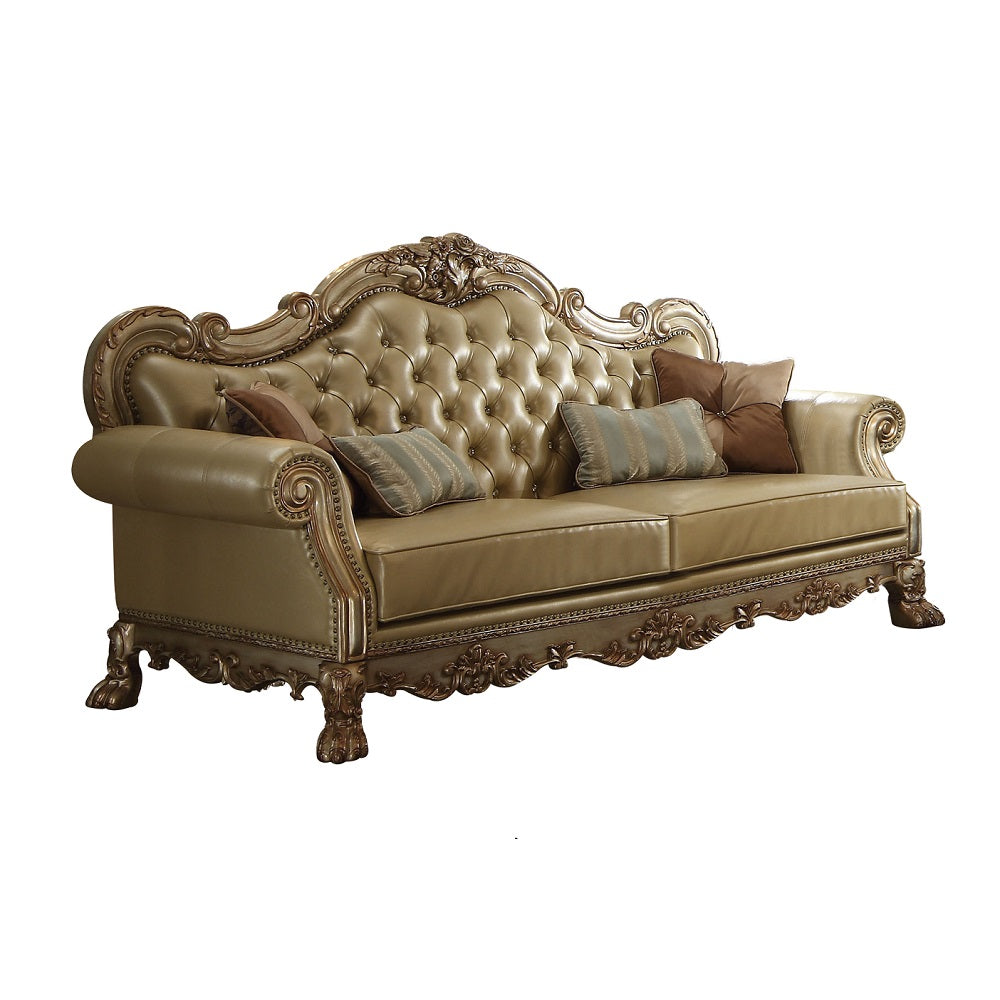 ACME Dresden Sofa with 4 Pillows – front view – Lusso Furniture Miami
