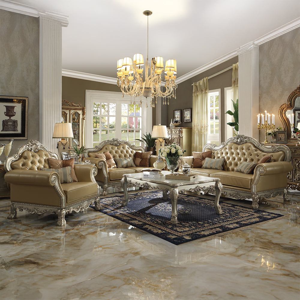 ACME Dresden Sofa with 4 Pillows – room setting – Lusso Furniture Miami