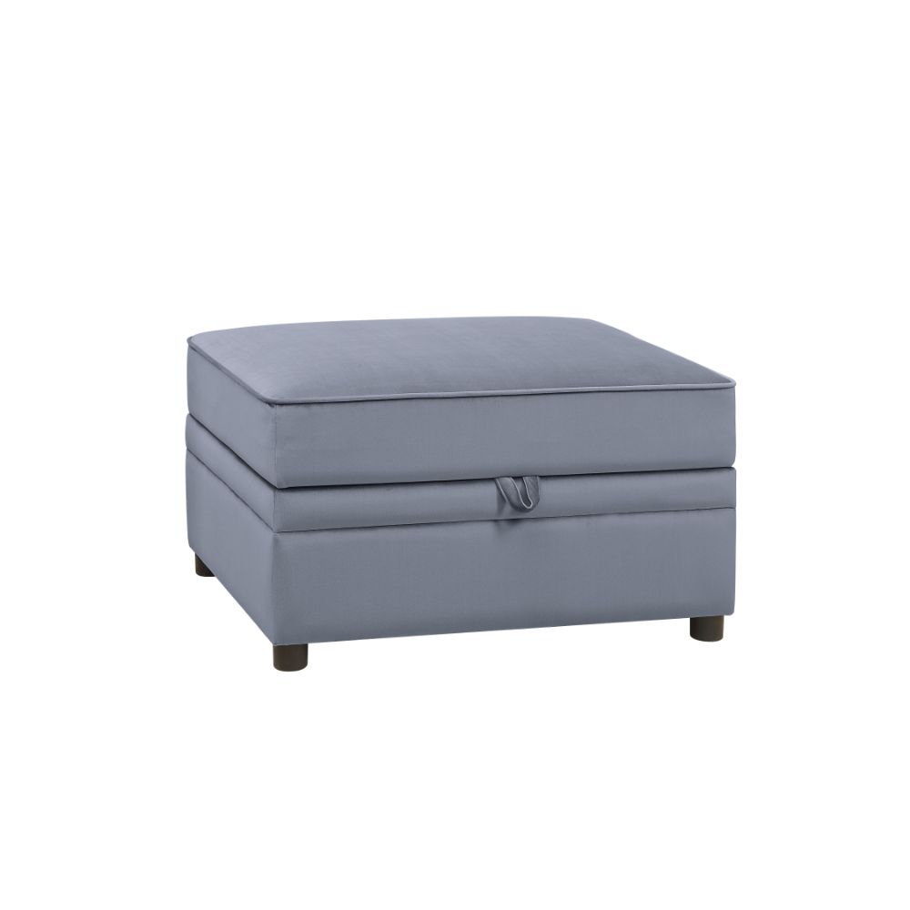ACME Bois II Storage Ottoman – front view – Lusso Furniture Miami