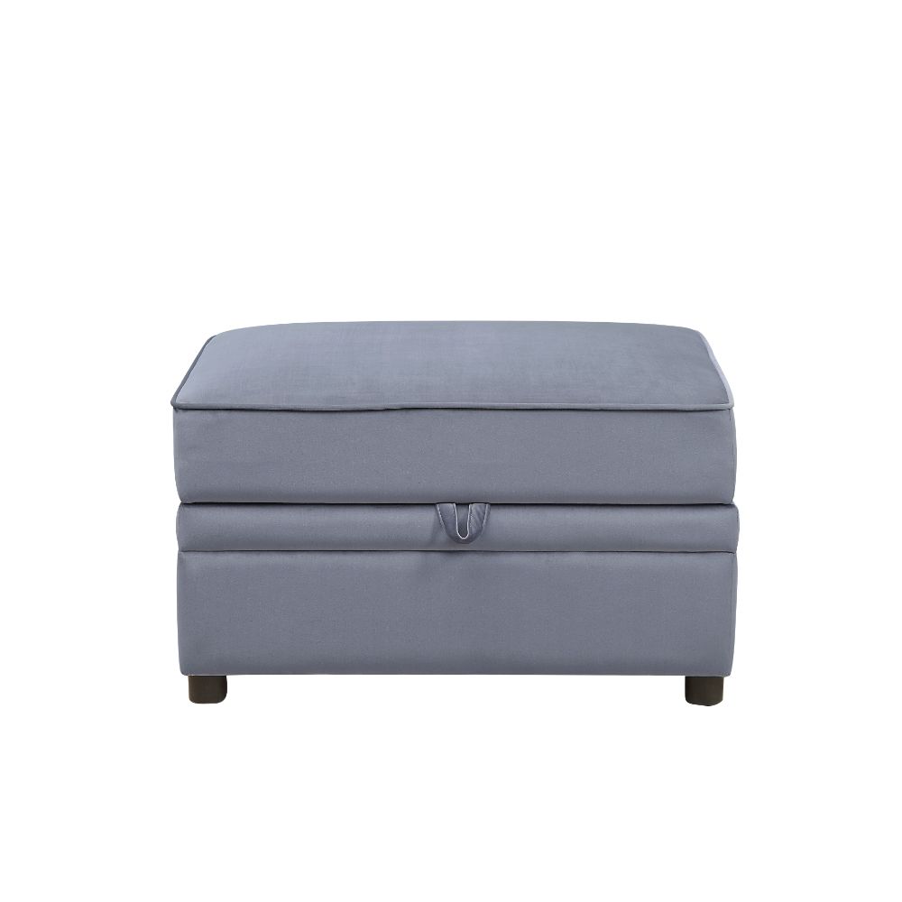 ACME Bois II Storage Ottoman – angle view – Lusso Furniture Miami