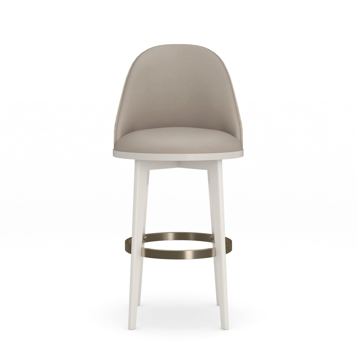 Caracole Another Round Bar Stool – back view – Lusso Furniture Miami