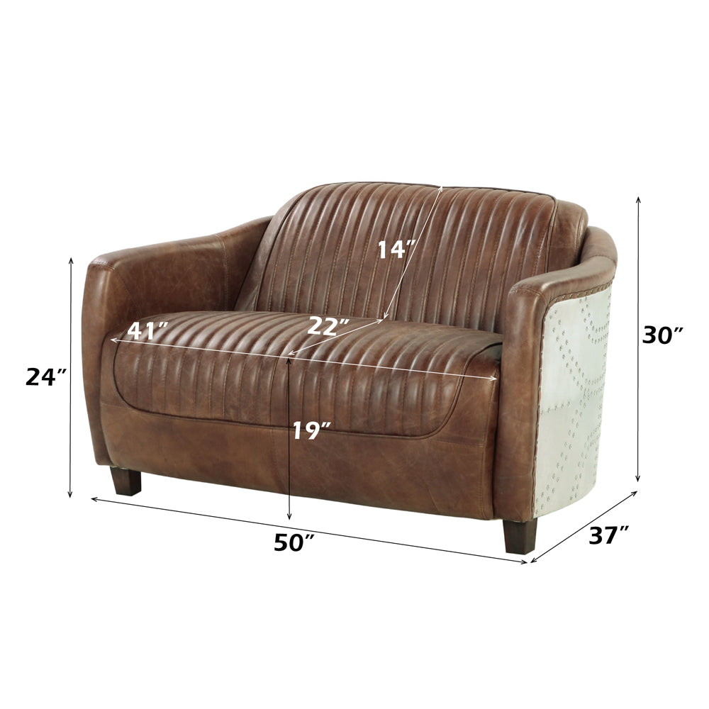ACME Brancaster Loveseat – view 21 – Lusso Furniture Miami