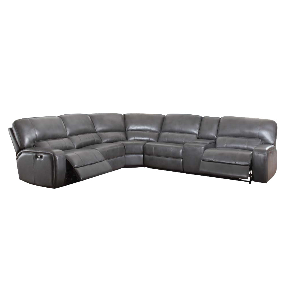 ACME Saul Power Motion Sectional Sofa – angle view – Lusso Furniture Miami