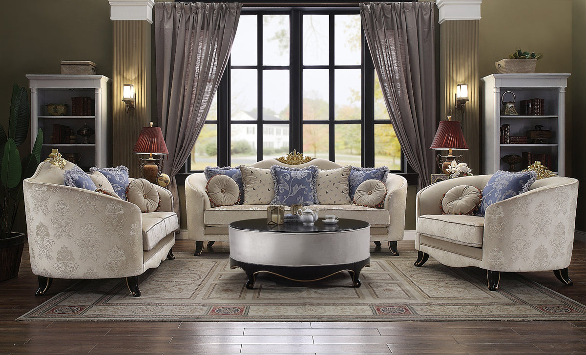 ACME Sheridan Loveseat – angle view – Lusso Furniture Miami