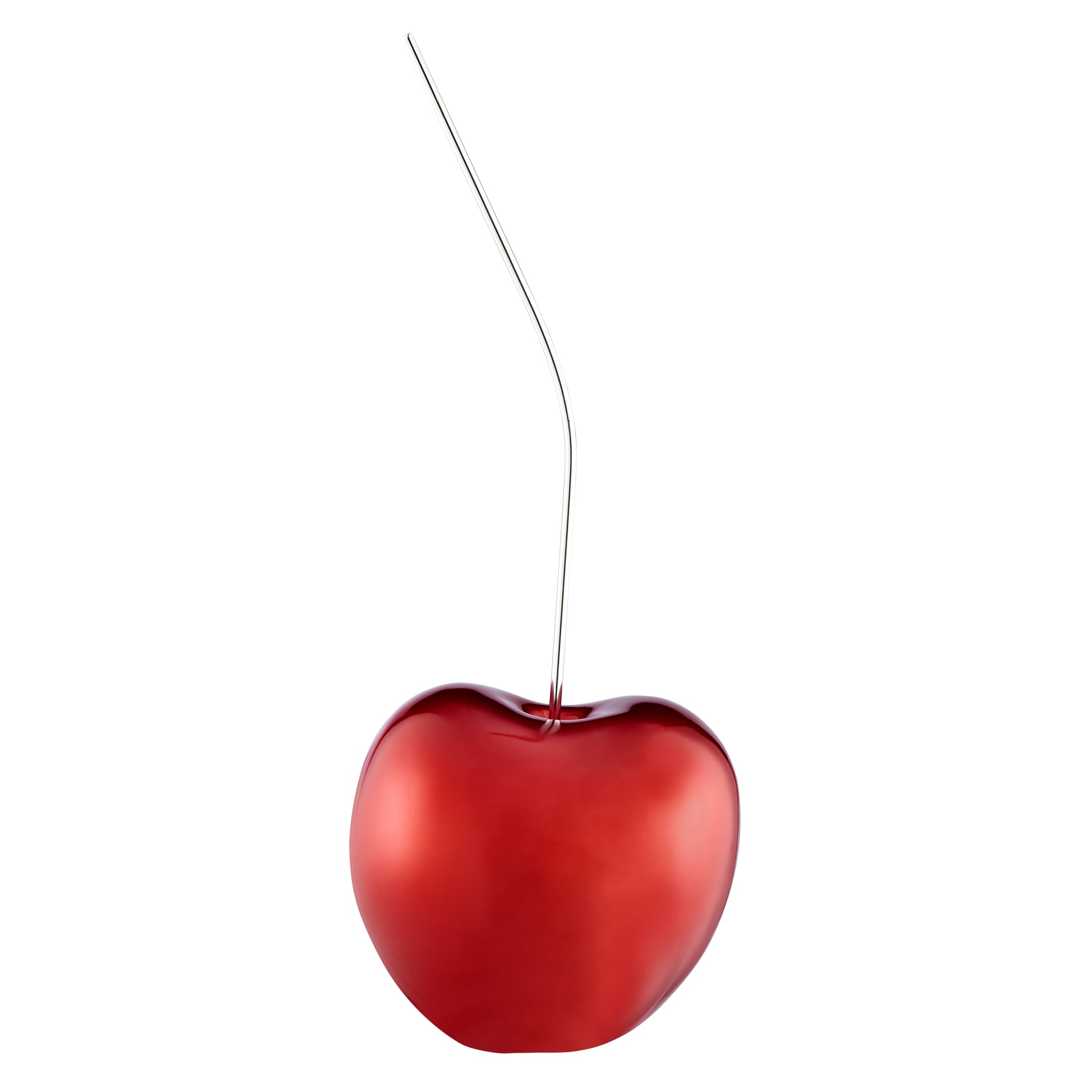 Large Metallic Red Cherry Sculpture 25 Tall-2