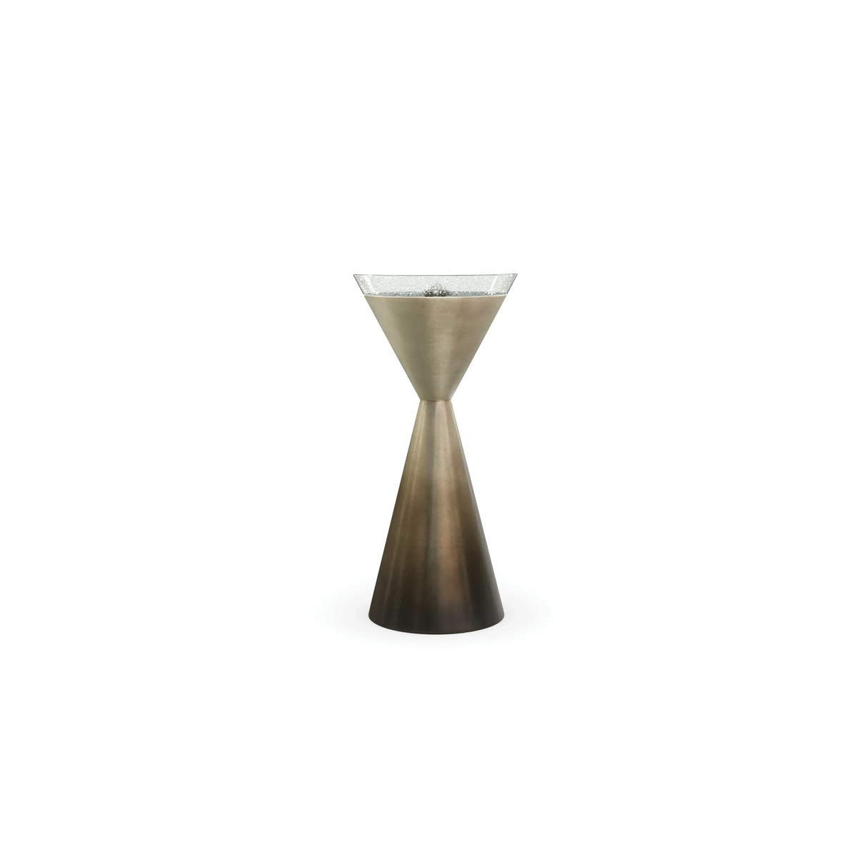 Caracole Spy Glass Table – back view – Lusso Furniture Miami