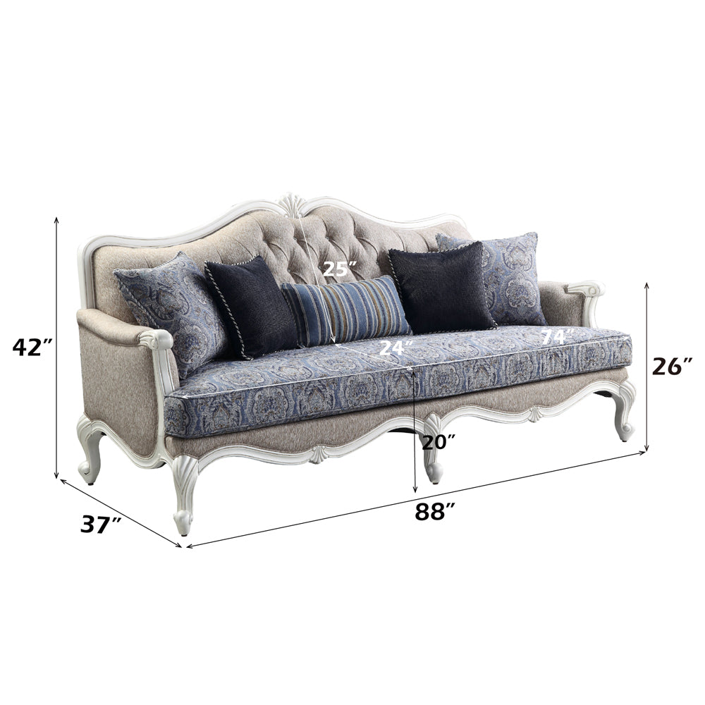 ACME Ciddrenar Sofa – back view – Lusso Furniture Miami