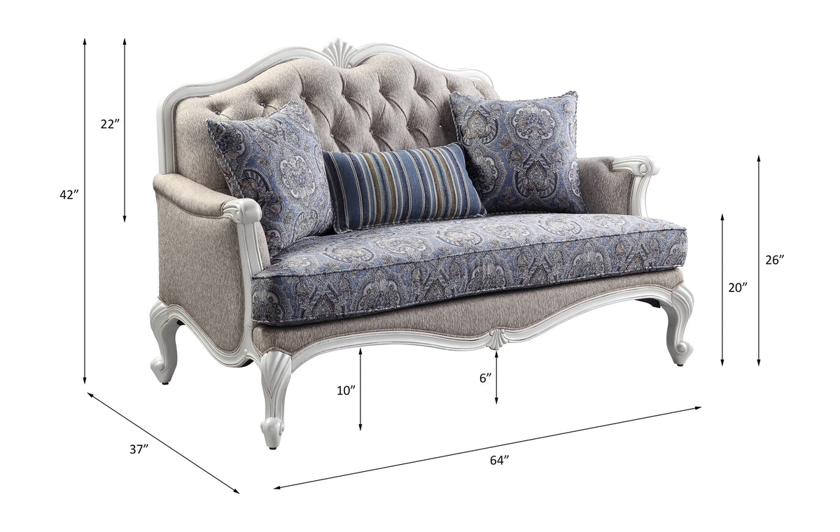ACME Ciddrenar Loveseat – view 11 – Lusso Furniture Miami