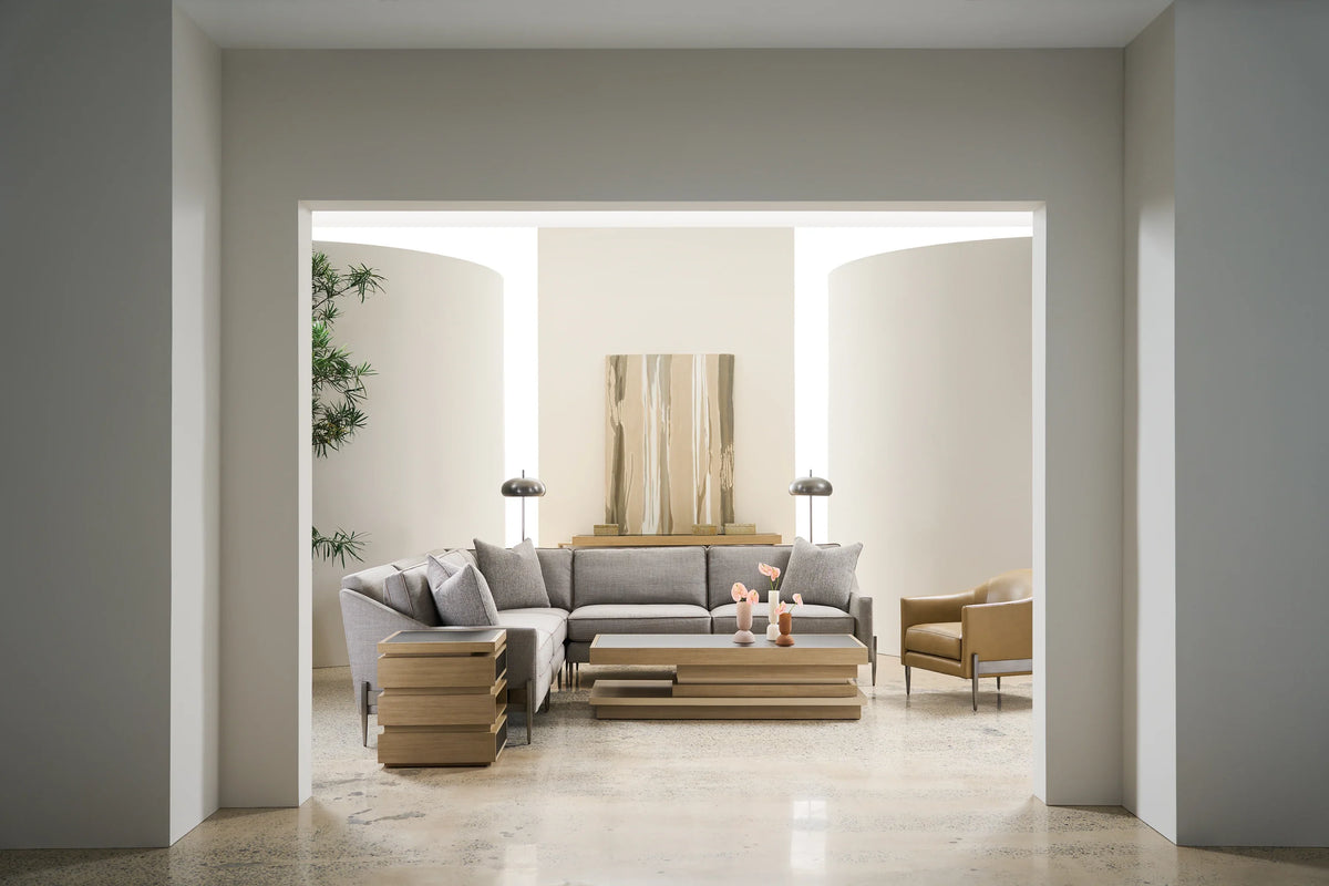 Caracole Remix Sectional Components – angle view – Lusso Furniture Miami
