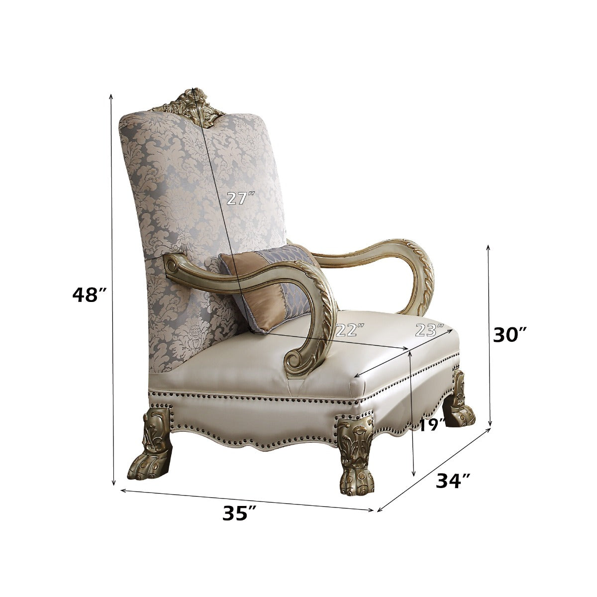 ACME Dresden II Chair – detail – Lusso Furniture Miami