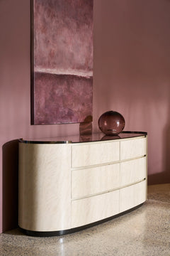 Caracole Muse Dresser – angle view – Lusso Furniture Miami