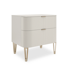 Caracole Love Closed Nightstand – angle view – Lusso Furniture Miami
