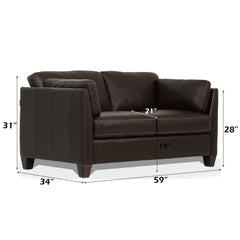 ACME Matias Loveseat – side view – Lusso Furniture Miami