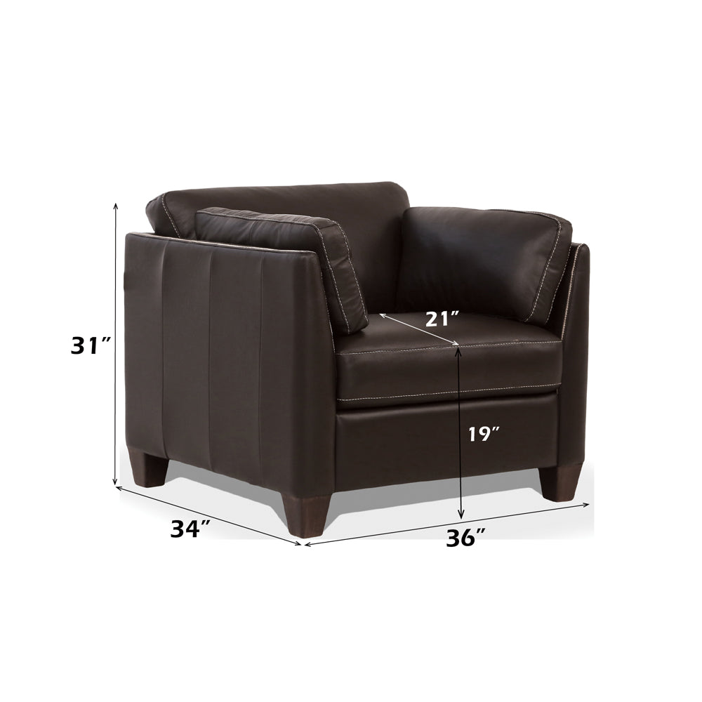ACME Matias Chair – side view – Lusso Furniture Miami