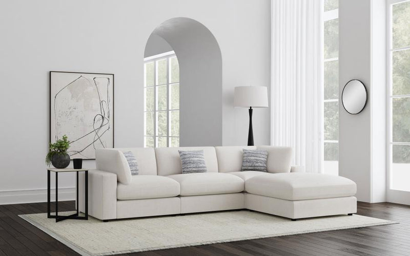 Serene 4-piece Upholstered Modular Sectional Sofa Beige-zoom-
